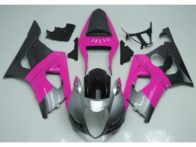 Rosa Argento & Nero 2003-2004 GSXR 1000 Carena Moto Rosa Argento & Nero 2003-2004 GSXR 1000 Carena Moto