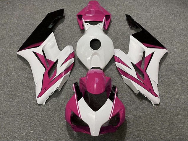 Rosa Bianco & Nero Lucido 2004-2005 CBR1000RR Carena Moto Rosa Bianco & Nero Lucido 2004-2005 CBR1000RR Carena Moto