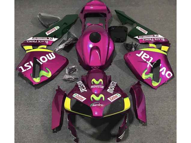 Rosa Caldo Movistar 2003-2004 CBR600RR Carena Moto Rosa Caldo Movistar 2003-2004 CBR600RR Carena Moto