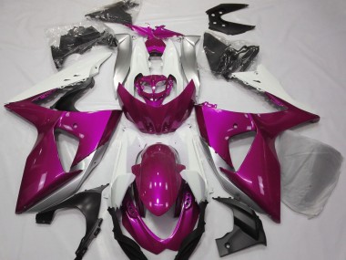 Rosa Lucido & Bianco 2009-2016 GSXR 1000 Carena Moto