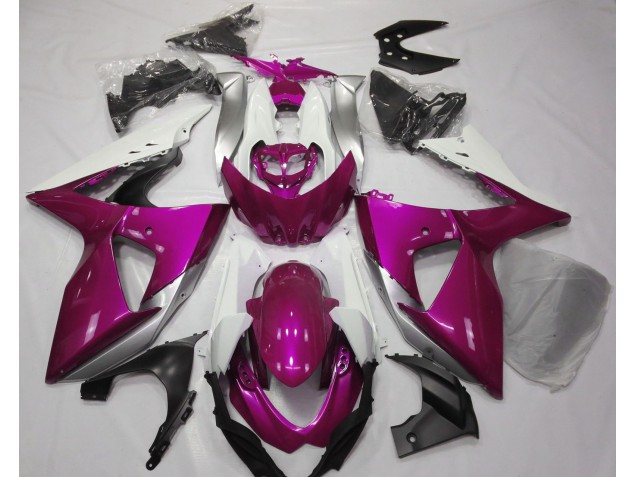 Rosa Lucido & Bianco 2009-2016 GSXR 1000 Carena Moto