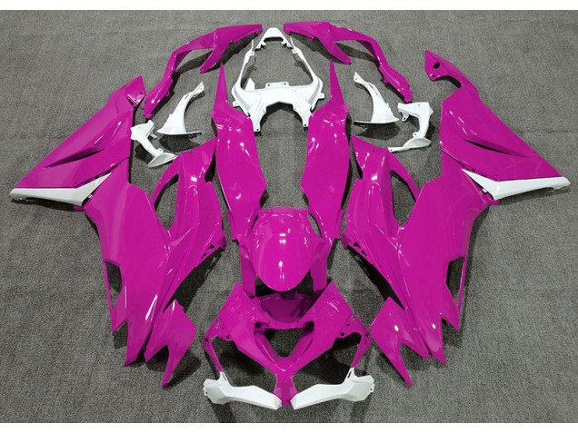 Rosa Lucido & Bianco 2019-2023 ZX6R Carena Moto Rosa Lucido & Bianco 2019-2023 ZX6R Carena Moto