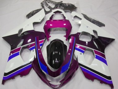 Rosa Lucido & Blu 2004-2005 GSXR 600-750 Carena Moto