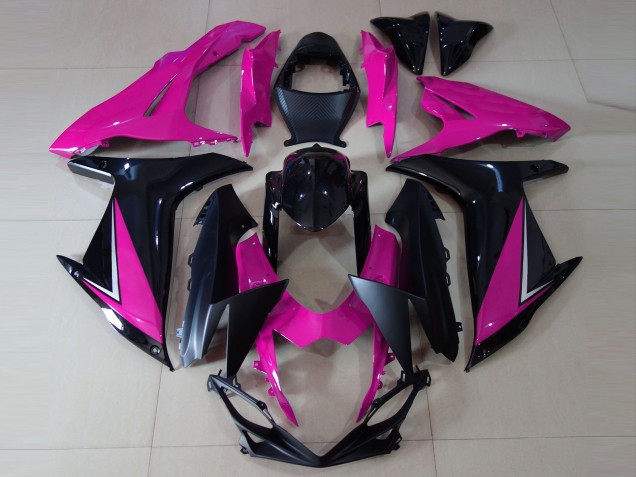 Rosa Lucido & Nero 2011-2024 GSXR 600-750 Carena Moto Rosa Lucido & Nero 2011-2024 GSXR 600-750 Carena Moto