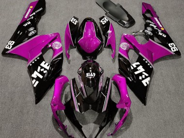 Rosa Lucido & Nero Personalizzato 2005-2006 GSXR 1000 Carena Moto