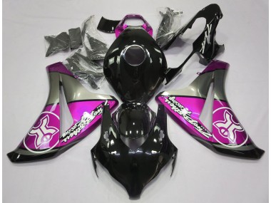 Rosa Su Nero Personalizzato 2008-2011 CBR1000RR Carena Moto