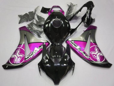 Rosa Su Nero Personalizzato 2008-2011 CBR1000RR Carena Moto