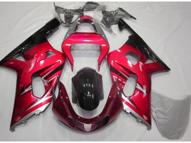 Rosso & Argento 2001-2003 GSXR 600-750 Carena Moto