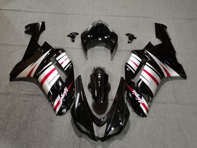Rosso Argento & Nero 2007-2008 ZX6R Carena Moto Rosso Argento & Nero 2007-2008 ZX6R Carena Moto