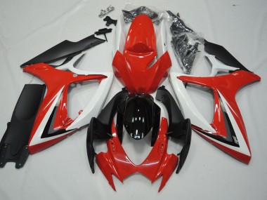 Rosso & Bianco 2006-2007 GSXR 600-750 Carena Moto