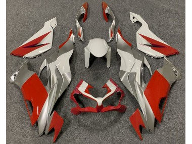 Rosso Bianco & Argento 2019-2023 ZX6R Carena Moto