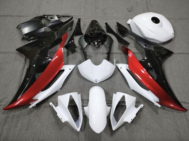 Rosso Bianco & Nero Personalizzato 2008-2016 R6 Carena Moto