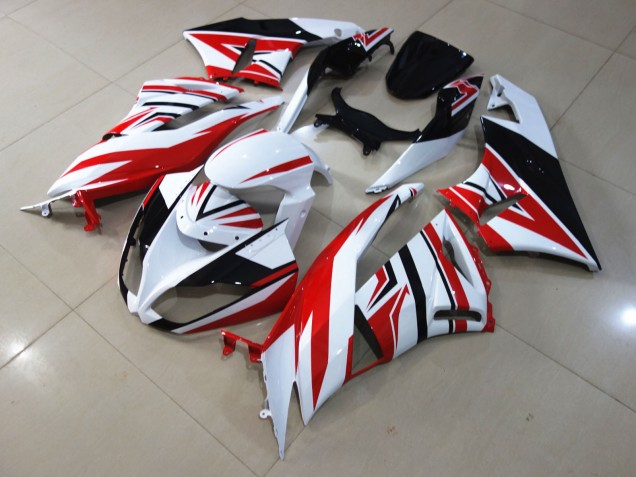 Rosso Bianco Zagg 2009-2012 ZX6R Carena Moto Rosso Bianco Zagg 2009-2012 ZX6R Carena Moto
