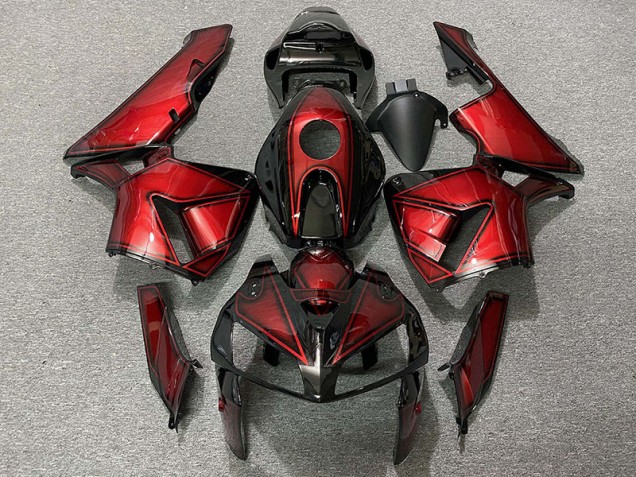 Rosso Caramello Intenso 2005-2006 CBR600RR Carena Moto Rosso Caramello Intenso 2005-2006 CBR600RR Carena Moto
