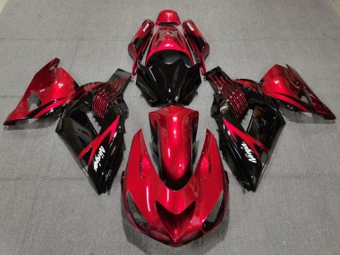 Rosso Fuoco & Nero 2006-2011 ZX14R Carena Moto