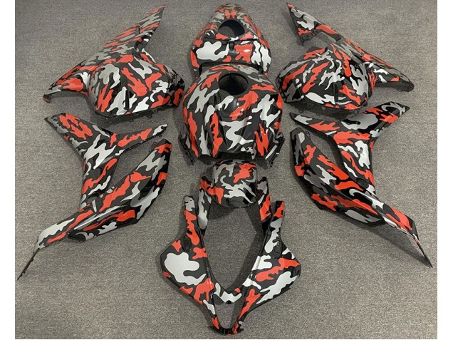 Rosso Grigio Camo 2009-2012 CBR600RR Carena Moto Rosso Grigio Camo 2009-2012 CBR600RR Carena Moto
