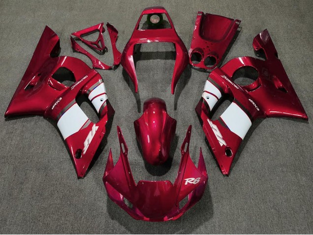 Rosso Intenso & Bianco 1998-2002 R6 Carena Moto