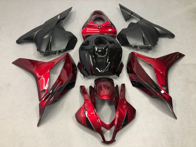 Rosso Intenso Con Nero 2009-2012 CBR600RR Carena Moto Rosso Intenso Con Nero 2009-2012 CBR600RR Carena Moto