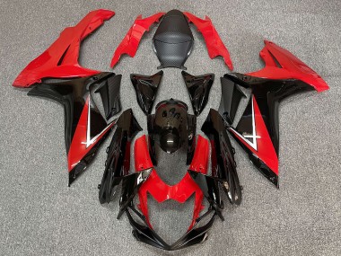 Rosso Intenso & Nero Lucido 2011-2024 GSXR 600-750 Carena Moto