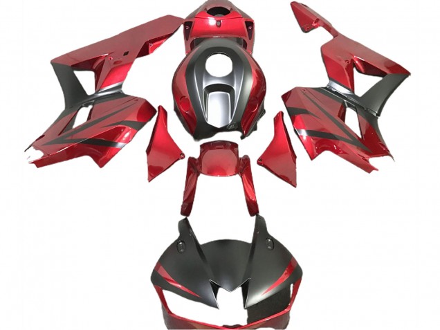 Rosso Intenso & Nero Opaco 2013-2023 CBR600RR Carena Moto Rosso Intenso & Nero Opaco 2013-2023 CBR600RR Carena Moto
