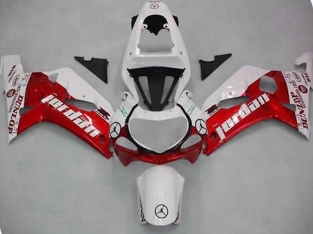 Rosso Jordan 2001-2003 GSXR 600-750 Carena Moto