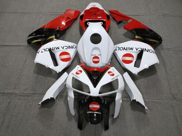Rosso Konica Minolta 2005-2006 CBR600RR Carena Moto Rosso Konica Minolta 2005-2006 CBR600RR Carena Moto