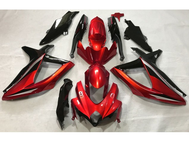 Rosso Lucido 2008-2010 GSXR 600-750 Carena Moto Rosso Lucido 2008-2010 GSXR 600-750 Carena Moto