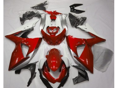 Rosso Lucido & Bianco 2009-2016 GSXR 1000 Carena Moto