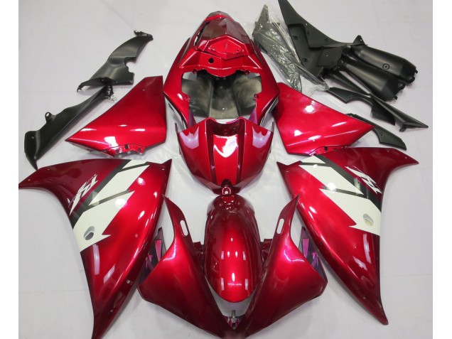 Rosso Lucido & Bianco 2012-2014 R1 Carena Moto Rosso Lucido & Bianco 2012-2014 R1 Carena Moto