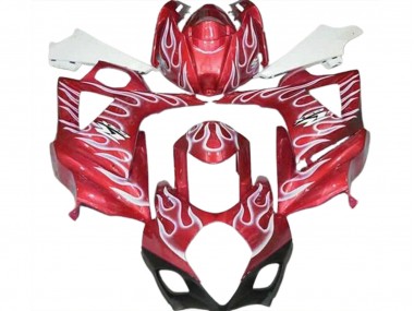 Rosso Lucido & Bianco Fiamma 2007-2008 GSXR 1000 Carena Moto