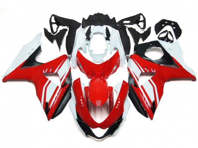 Rosso Lucido Con Stile Nero 2009-2016 GSXR 1000 Carena Moto