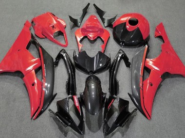 Rosso Lucido & Fibra Di Carbonio 2008-2016 R6 Carena Moto