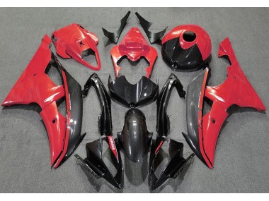 Rosso Lucido & Fibra Di Carbonio 2008-2016 R6 Carena Moto