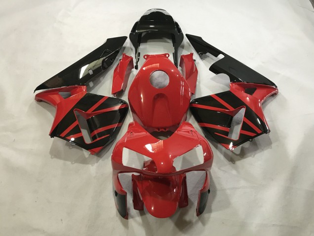 Rosso Lucido/Nero 2003-2004 CBR600RR Carena Moto Rosso Lucido/Nero 2003-2004 CBR600RR Carena Moto