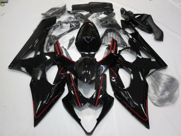 Rosso Lucido & Nero 2005-2006 GSXR 1000 Carena Moto