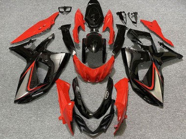 Rosso Lucido & Nero 2009-2016 GSXR 1000 Carena Moto