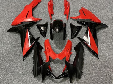 Rosso Lucido & Nero 2011-2024 GSXR 600-750 Carena Moto