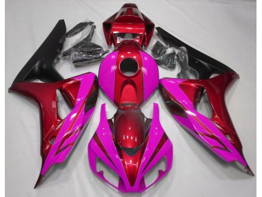 Rosso Lucido & Rosa 2006-2007 CBR1000RR Carena Moto