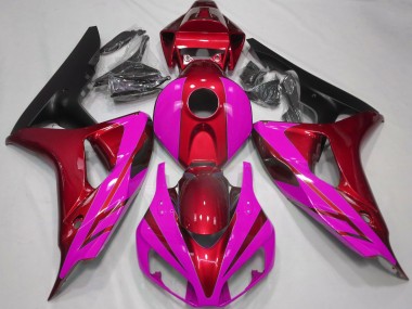 Rosso Lucido & Rosa 2006-2007 CBR1000RR Carena Moto