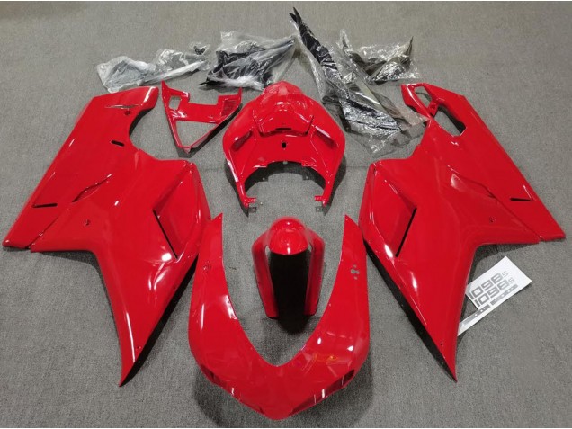 Rosso Lucido Semplice 2007-2014 Ducati 848 1098 1198 Carena Moto Rosso Lucido Semplice 2007-2014 Ducati 848 1098 1198 Carena Moto