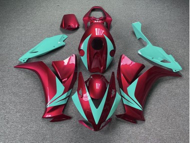Rosso Lucido & Verde Acqua 2012-2016 CBR1000RR Carena Moto