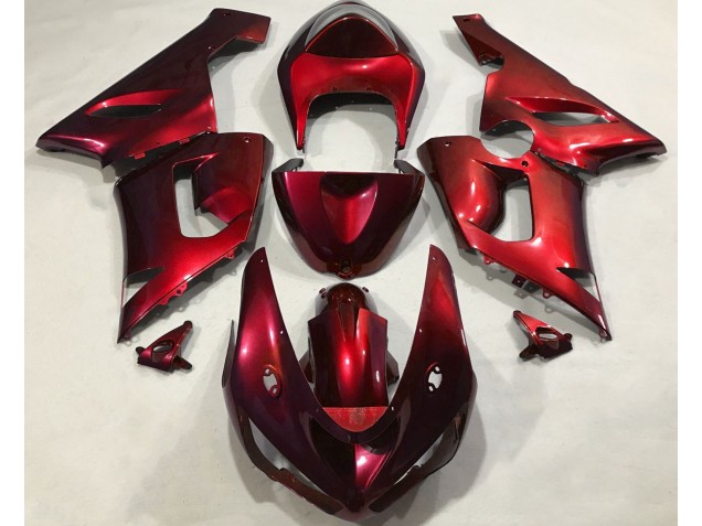 Rosso Metallizzato 2005-2006 ZX6R Carena Moto Rosso Metallizzato 2005-2006 ZX6R Carena Moto