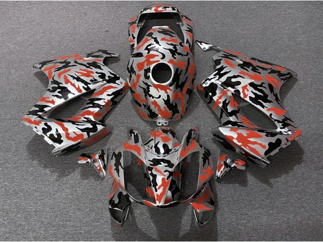Rosso Mimetico 2002-2012 VFR800 Carena Moto Rosso Mimetico 2002-2012 VFR800 Carena Moto