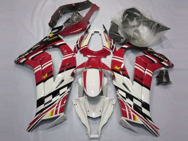 Rosso Nero & Bianco 2011-2015 ZX10R Carena Moto Rosso Nero & Bianco 2011-2015 ZX10R Carena Moto
