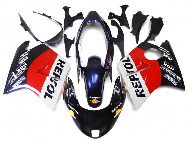 Rosso Nero & Bianco Repsol 1996-2007 CBR1100XX Carena Moto Rosso Nero & Bianco Repsol 1996-2007 CBR1100XX Carena Moto