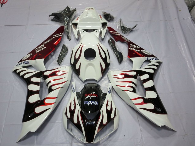Rosso & Nero Fiamma 2006-2007 CBR1000RR Carena Moto