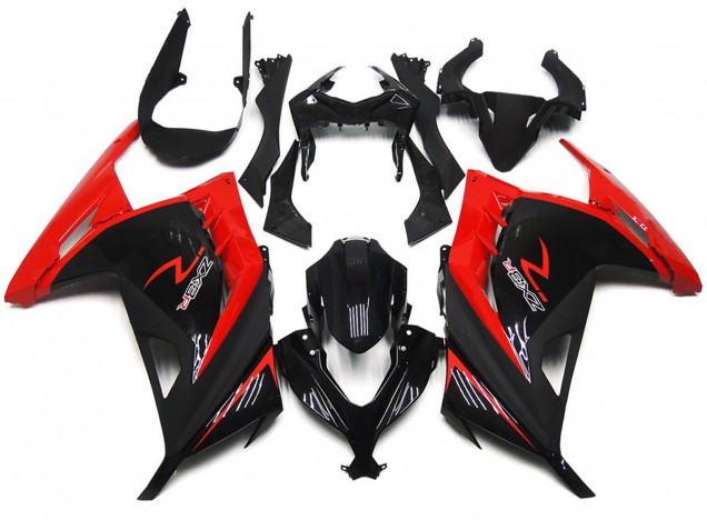 Rosso & Nero Lucido 2013-2018 Ninja 300 Carena Moto Rosso & Nero Lucido 2013-2018 Ninja 300 Carena Moto