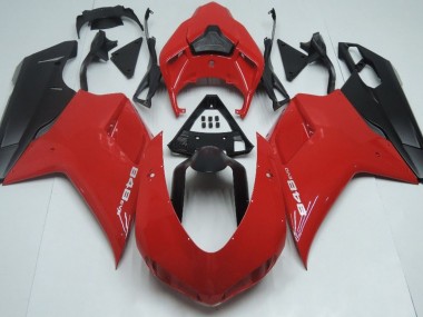 Rosso Nero Opaco 2007-2014 Ducati 848 1098 1198 Carena Moto