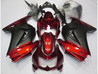 Rosso & Nero Opaco 2008-2012 Ninja 250 Carena Moto