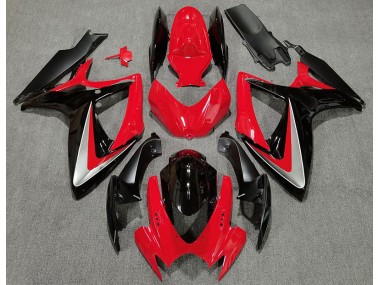 Rosso Nero Stile OEM 2006-2007 GSXR 600-750 Carena Moto